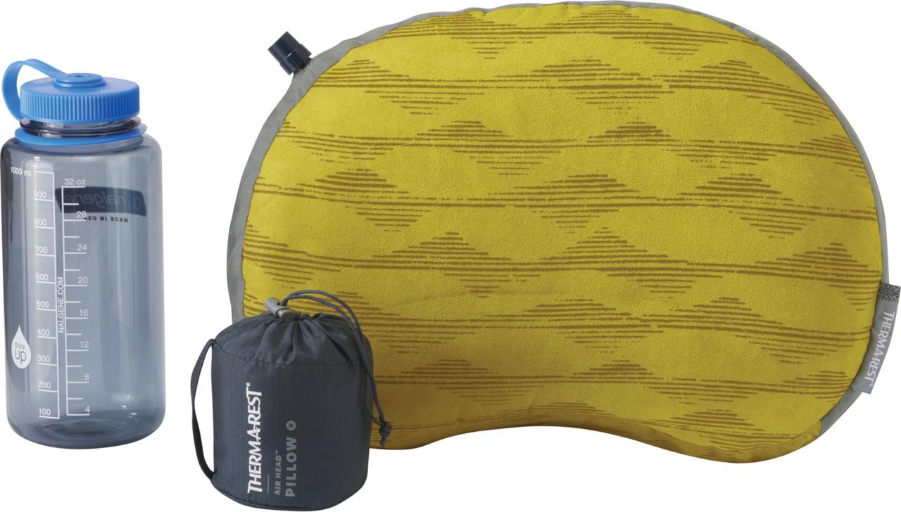 AIR HEAD PILLOW Regular Yellow Mountains nafukovací polštářek žlutý